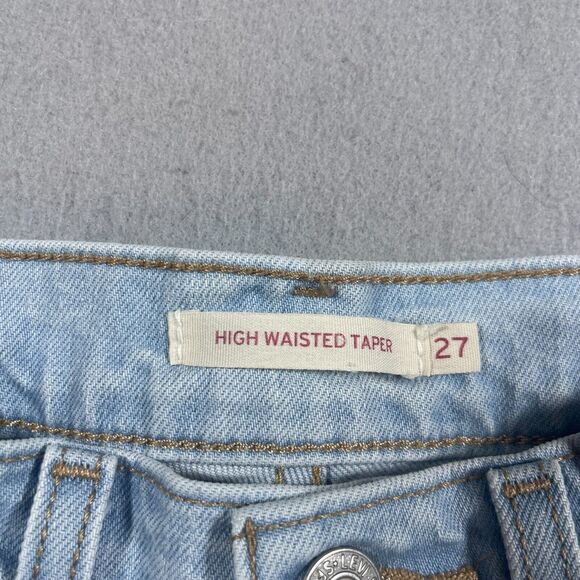 Levi's‎ 721 High Rise Jeans Women Size 27 Wated Tapered Light Wash Inseam 28 - Picture 6 of 12